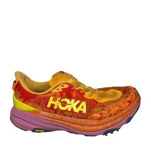 Hoka speed goat 6 wide Orange and Yellow Trail Shoes size 12.5
